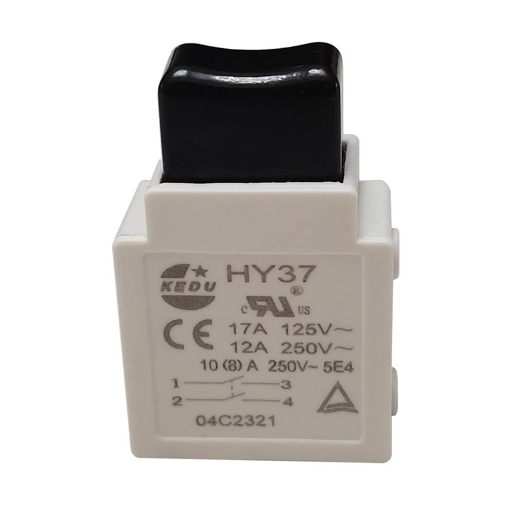 Gardening Tools Of - 1ชิ้นสวิตช์ทริกเกอร์สองหน้าสัมผัส12A 125V HY37 Kedu ใช้กันอย่างแพร่หลายในเครื่องตัดหญ้าและอุปกรณ์ทำสวน