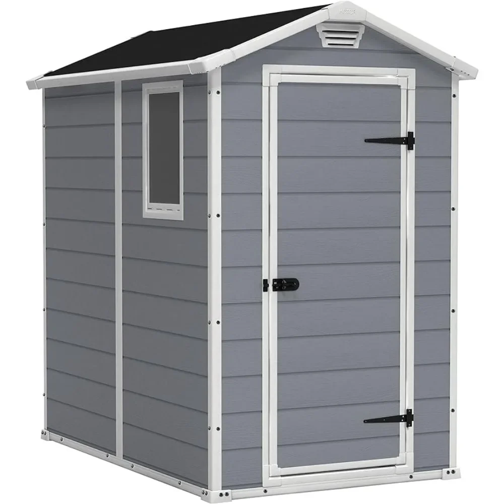 Gardening Tools In Store - คฤหาสน์ 4x6 เรซิ่นกลางแจ้ง Storage Shed Kit-Perfect