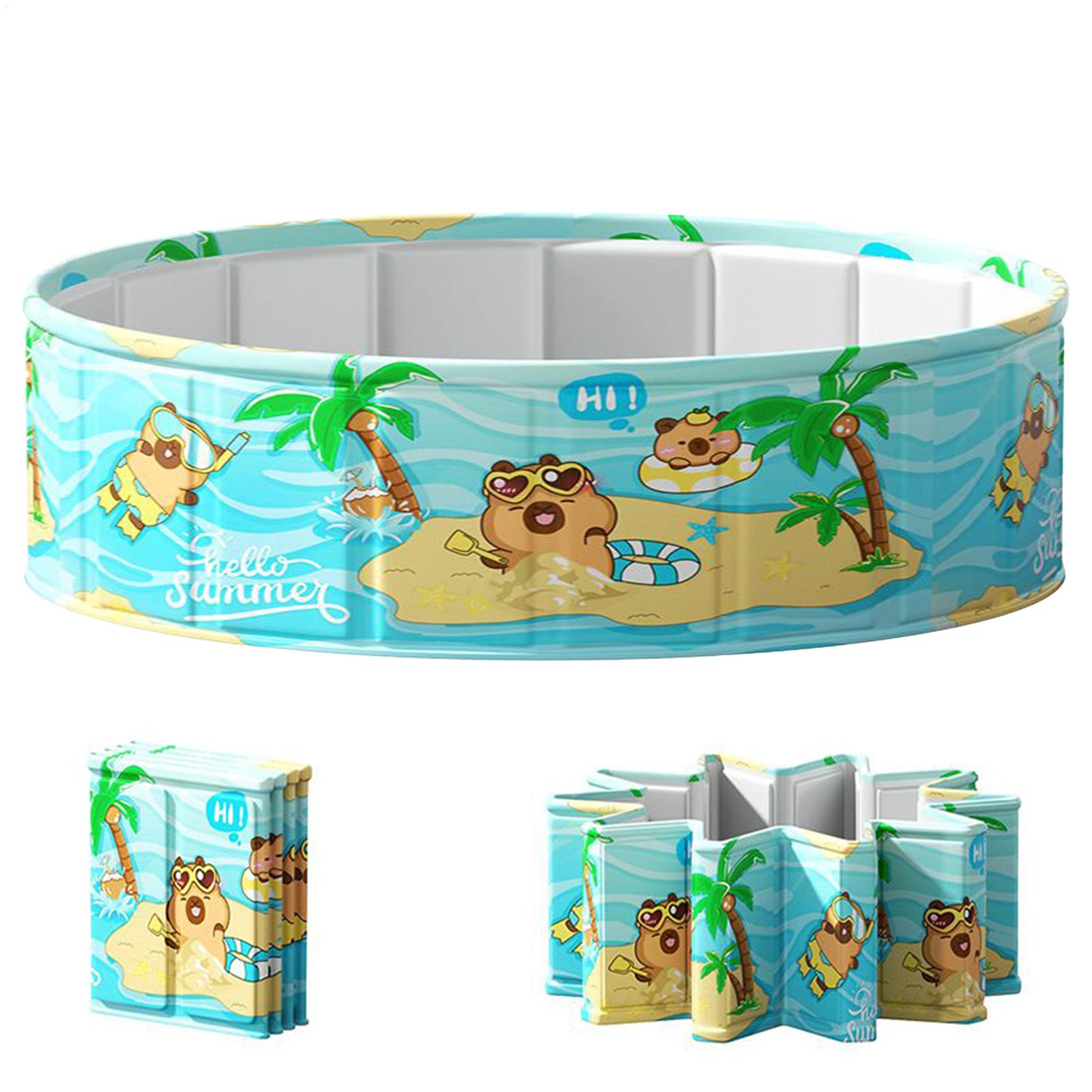 Gardening Tools For Young Children - สระว่ายน้ำเด็กแบบพับได้ วัสดุ PVC กันน้ำ พกพาสะดวก อ่างอาบน้ำเด็ก