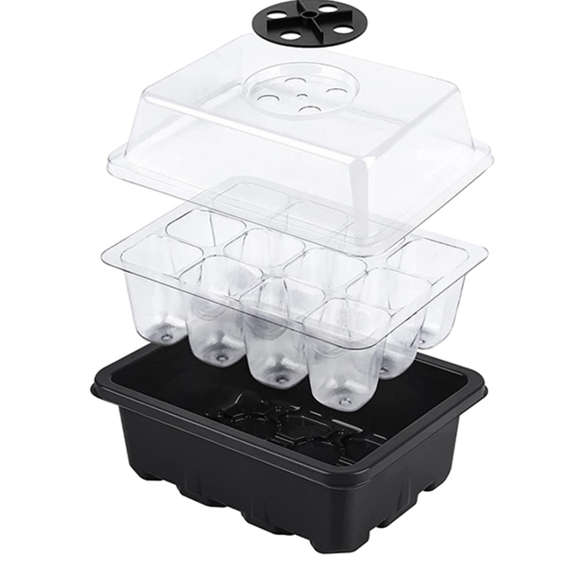 Propagation Tray Dome - 6/12 หลุม Seed Starter ถาดความชื้นโดมการขยายพันธุ์ถาด MINI