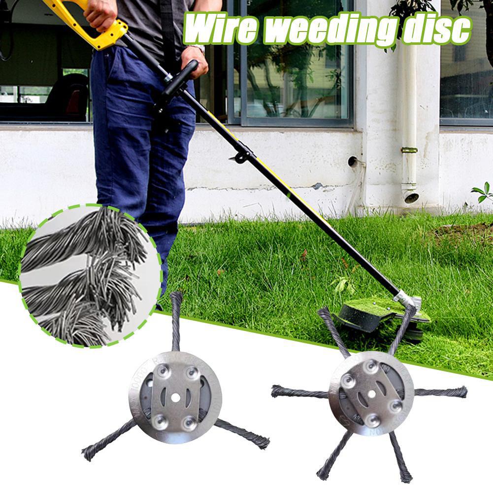 Essential Gardening Tools - หัวตัดแปรงสากล 6/3 หัวล้อลวดเหล็กทริมเมอร์สนามหญ้าวัชพืชสวน