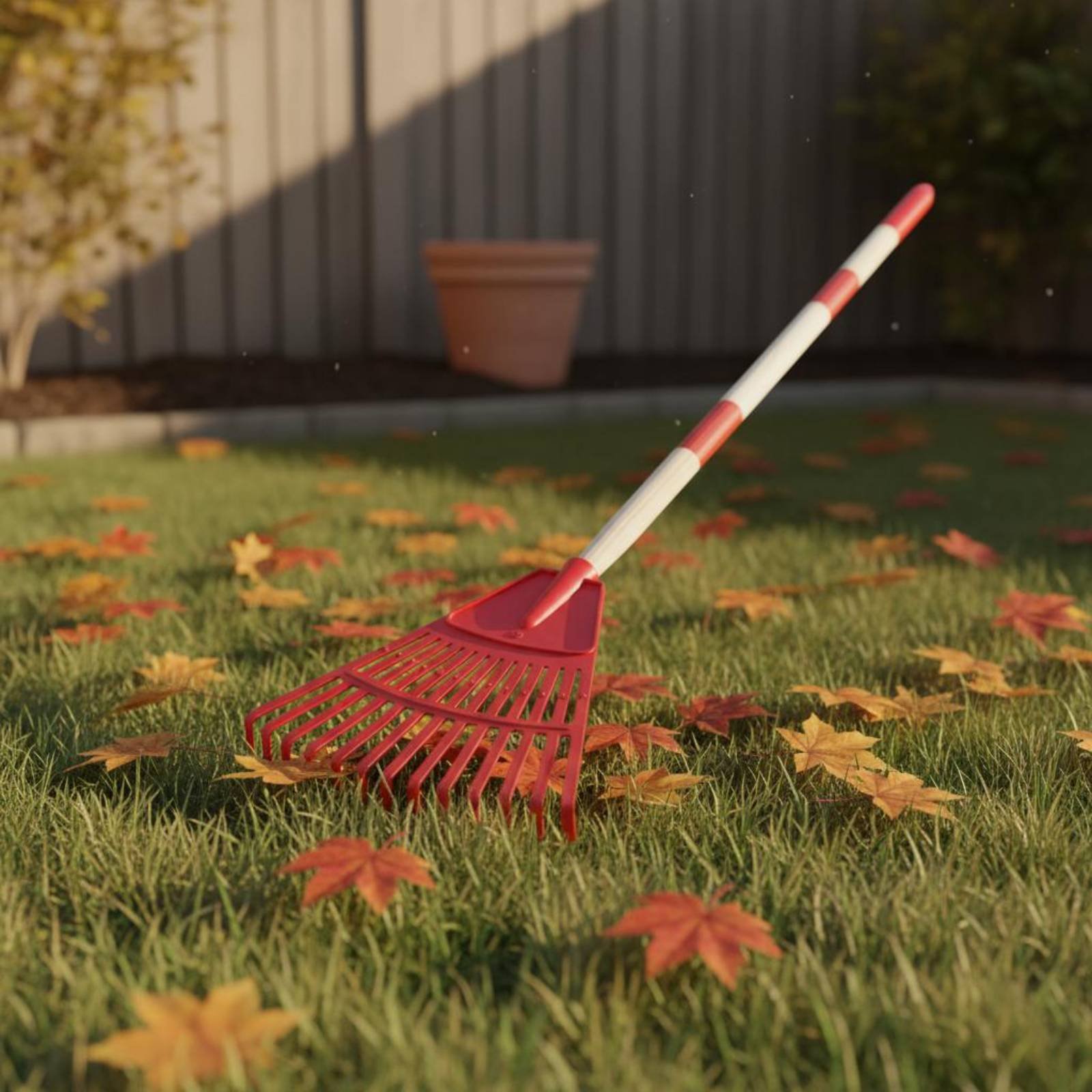 Gardening Tools Bd - คราดพลาสติก 2 ชิ้น 14 ซี่ คราดรูปพัดสำหรับใบไม้