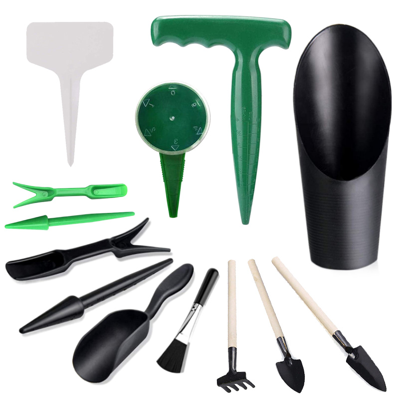 Gardening Tools Wholesale - MINI สวนชุดเครื่องมือป้ายพลาสติกสวนพืชในครัวเรือน Succulent Potted Plant การเพาะปลูกเจาะหว่าน