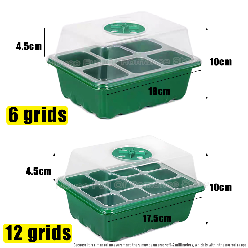 ชุดเพาะเมล็ดพร้อมถาดเพาะ 6/12  - Propagation Tray Dome บทวิจารณ์และราคา